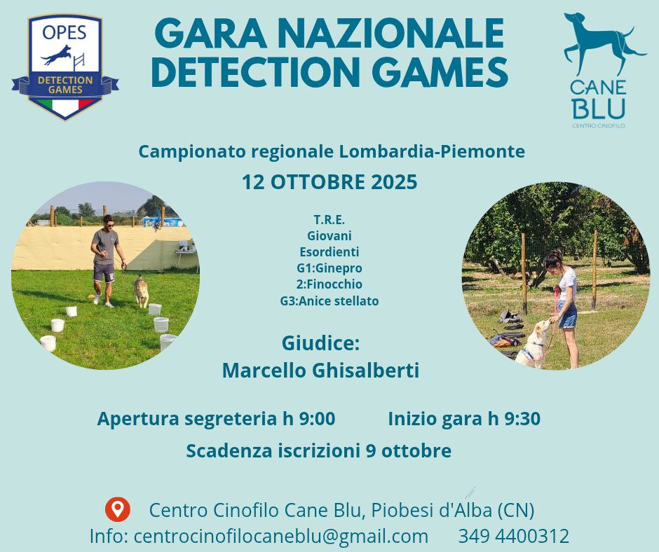 12/10/2025 – Gara Nazionale Detection Games
